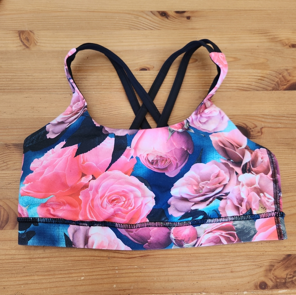 Secret Garden Print Energy Bra in size 6.